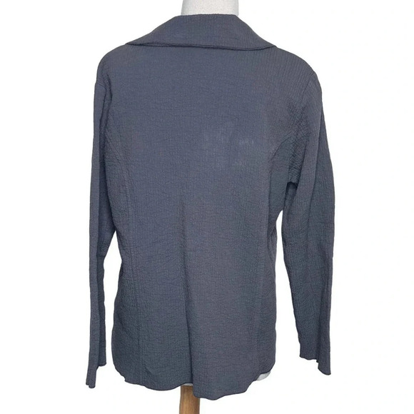 Focus Casual Life M gray‎ preshrunken textured  boho jacket - Picture 3 of 8